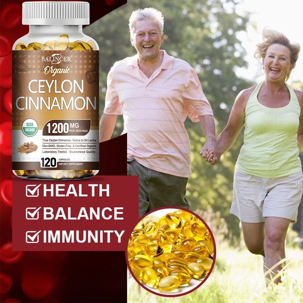 Organic Ceylon Cinnamon 1200mg Capsules Supports Healthy Blood Sugar Levels Digestion Antioxidant Ceylon Cinnamon Vegan