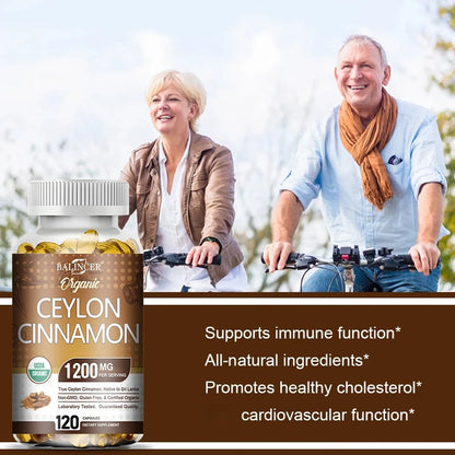 Organic Ceylon Cinnamon 1200mg Capsules Supports Healthy Blood Sugar Levels Digestion Antioxidant Ceylon Cinnamon Vegan