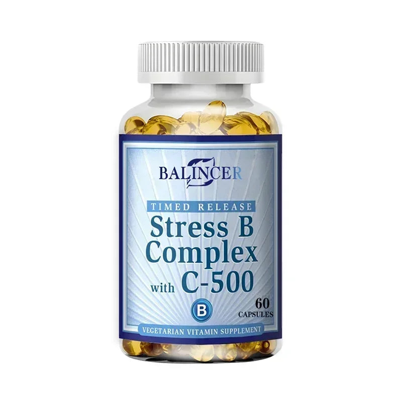 Vitamin B Complex - Supports Energy, Nervous System Health, Boosts Immunity, Antioxidant Supplement-120 Capsules